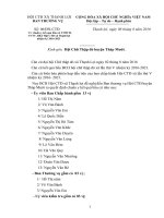 Đề nghị chuẩn y kết quả bầu cử Ban Chấp hành Hội chữ thập đỏ