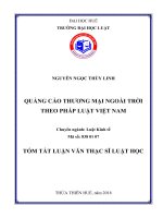 Quảng cáo thương mại ngoài trời theo pháp luật việt nam (tt) 