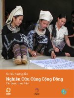 Tài liệu hướng dẫn Nghiên Cứu Cùng Cộng Đồng Các bước thực hiện