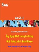 Ứng dụng IPv6 trong hệ thống Nhà thông minh SmartHome