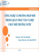 CÔNG NGHỆ VÀ PHƯƠNG PHÁP MỚI TRONG QUAN TRẮC TẢO VÀ ĐỘC CHẤT MÔI TRƯỜNG NƯỚC