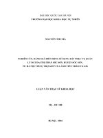 NGHIÊN CỨU, ĐÁNH GIÁ BIẾN ĐỘNG SỬ DỤNG ĐẤT PHỤC VỤ QUẢN LÝ ĐẤT ĐAI THỊ TRẤN SÓC SƠN, HUYỆN SÓC SƠN, TP. HÀ NỘI VỚI SỰ TRỢ GIÚP CỦA ẢNH VIỄN THÁM VÀ GIS