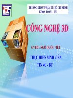 Slide báo cáo đề tài công nghệ 3D