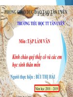 Tuần 3. Sắp xếp câu trong bài. Lập danh sách học sinh