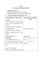 Giáo án Toán 4 chương 2 bài 3: Chia cho số có hai chữ số