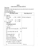 Giáo án Toán 4 chương 2 bài 3: Chia cho số có hai chữ số