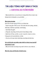 sinh 8 chuong 3hay nhất