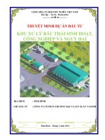 Khu xử lý rác thải sinh hoạt - công nghiệp - nguy hại tỉnh Thái Bình 0903034381