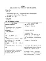 Giáo án Toán 4 chương 2 bài 3: Chia hai số có tận cùng là các chữ số 0