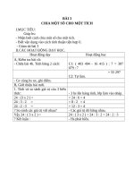 Giáo án Toán 4 chương 2 bài 3: Chia cho số có hai chữ số