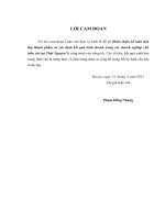 Luận văn thạc sỹ: Hoàn thiện kế toán tiêu thụ thành phẩm và xác định kết quả kinh doanh trong các doanh nghiệp chế biến chè tại Thái Nguyên