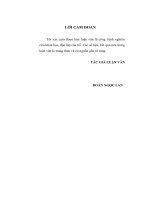 Luận văn thạc sỹ: Phát triển gói sản phẩm Quản lý vốn lưu động tại Ngân hàng TMCP Quân đội – Chi nhánh Trần Duy Hưng