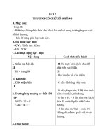 Giáo án Toán 4 chương 2 bài 3: Thương có chữ số 0