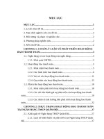 Luận văn thạc sỹ: Phát triển hoạt động bao thanh toán tại Ngân hàng TMCP Quân đội