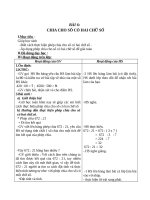 Giáo án Toán 4 chương 2 bài 3: Chia cho số có hai chữ số