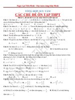 Cac chu de on tap THPT