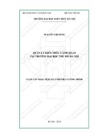 Quản lý kiến trúc cảnh quan tại trường đại học thủ đô hà nội (tt0 