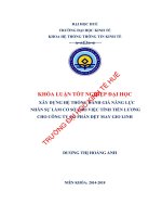 Xây dựng hệ thống đánh giá năng lực nhân sự làm cơ sở cho việc tính tiền lương cho công ty cổ phần dệt may gio linh  