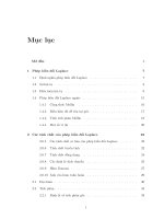 Nghiên cứu một số ứng dụng của biến đổi laplace vào giải một số loại phương trình vi phân, tích phân 