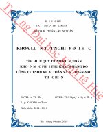 Tìm hiểu quy trình kiểm toán khoản mục phải thu khách hàng tại công ty TNHH kiểm toán và kế toán AAC 
