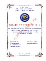 Thực trạng công tác kiểm soát rủi ro quy trình cho vay đối với doanh nghiệp vừa và nhỏ tại ngân hàng TMCP sài gòn thương tín – chi nhánh quảng bình  