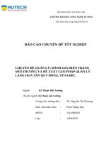 ĐÁNH GIÁ HIỆN TRẠNG môi TRƯỜNG và đề XUẤT GIẢI PHÁP QUẢN lý LÀNG NGHỀ TRỒNG HOA SA đéc TỈNH ĐỒNG THÁP (1)