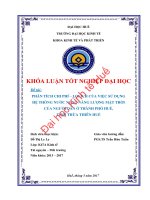 Phân tích chi phí   lợi ích của việc sử dụng nước nóng năng lượng mặt trời của người dân thành phố huế, tỉnh thừa thiên huế 