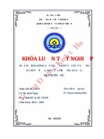 Mức độ hài lòng của người dân về chất lượng dịch vụ nước máy tại phường an cựu, thành phố huế, tỉnh thừa thiên huế  