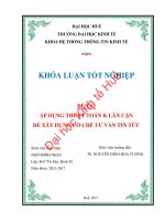 Áp dụng thuật toán k   lân cận để xây dựng cơ chế tư vấn tin tức  