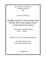Tìm hiểu hệ quản trị sơ sở dữ liệu hướng đối tượng objectivity và xây dựng ứng dụng