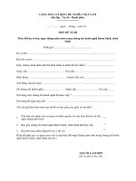 ĐƠN ĐỀ NGHỊ THAY ĐỔI NỘI DUNG TRÊN CHỨNG CHỈ HÀNH NGHỀ