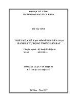 Thiết kế, chế tạo mô hình phân loại hành lý tự động trong sân bay