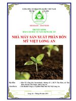 Nhà máy sản xuất phân bón Việt Mỹ tỉnh Long An 0903034381