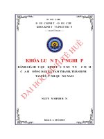 Đánh giá hiệu quả kinh tế sản xuất nước mắm của hộ nông dân xã tam thanh, thành phố tam kỳ, tỉnh quảng nam 