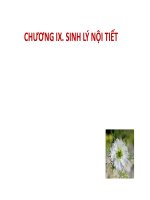 Sinh lý động vật,phan 3  noi tiet sinh san   than kinh van dong giac quan  gv hanoi