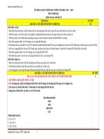 Kế hoạch và giáo án ôn thi môn Sinh học thi THPT QG 2018 2019