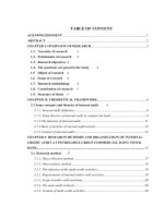 Improving the internal credit audit system in Petrolimex Group  Commercial joint stock Bank