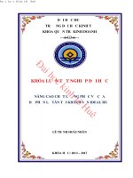 Nâng cao chất lượng phục vụ của bộ phận lễ tân tại khách sạn ideal huế 