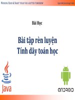 22 bài học bài tập rèn luyện 3 tính dãy toán học 