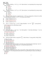 BÀI TẬP TRẮC NGHIỆM LÝ 11 ÔN THI TỐT NGHIỆP 2019