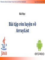 58 bài học bài tập rèn luyện 8   các bài tập rèn luyện về arraylist 