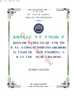 Hoàn thiện công tác quản trị tin đồn của công ty TNHH TM carlsberg việt nam trường hợp nghiên cứu đối với thương hiệu bia huda 
