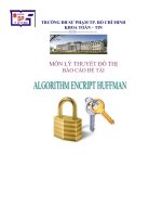 Đề tài phương pháp mã Hóa Huffman  Môn Lý Thuyết Đồ Thị