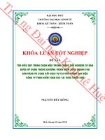 Tìm hiểu quy trình chọn mẫu trong trong thử nghiệm cơ bản được áp dụng trong chương trình kiểm toán doanh thu bán hàng và cung cấp dịch vụ tại văn phòng đại diện công ty TNHH kiểm toán FAC tại thừa thiên huế 