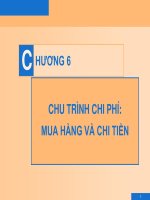 Chương 6: Chu trình chi phí: Mua hàng và chi tiền
