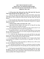 GỢI Ý MỘT SỐ NỘI DUNG GÓP Ý TRONG BÁO CÁO TRÌNH ĐẠI HỘI ĐẠI BIỂU HỘI NÔNG DÂN HUYỆN THÁP MƯỜI LẦN THỨ IX