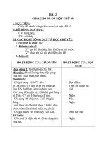 Giáo án Toán 4 chương 2 bài 3: Chia cho số có một chữ số