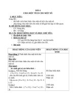 Giáo án Toán 4 chương 2 bài 3: Chia một tích cho một số