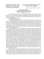 BẢN TỰ KIỂM ĐIỂM CỦA BAN CHẤP HÀNH HỘI NÔNG DÂN XÃ THẠNH LỢI KHÓA IV