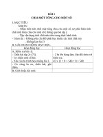 Giáo án Toán 4 chương 2 bài 3: Chia một tổng cho một số